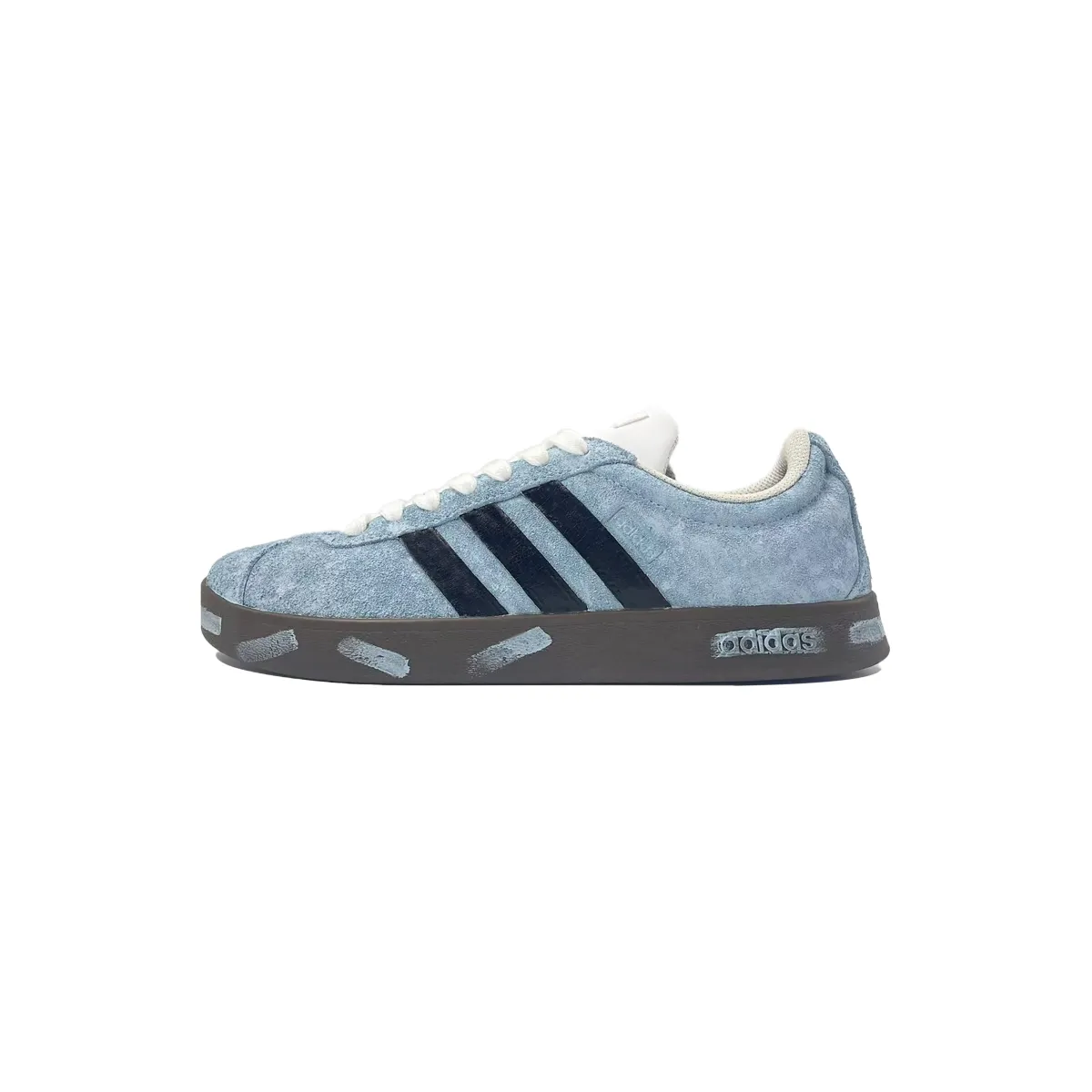 Adidas VL COURT 2.0 Maris Sal Old Dreams, Casual Style Lightweight Low top Skateboard Shoes Unisex Blue Black White