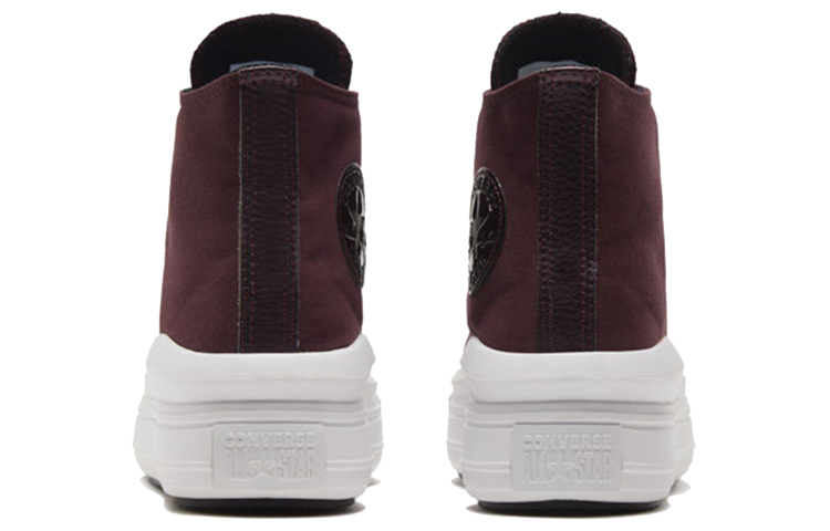 Женские кеды Converse Chuck Taylor All Star Move (бордовые) — 酒红 — фото 4