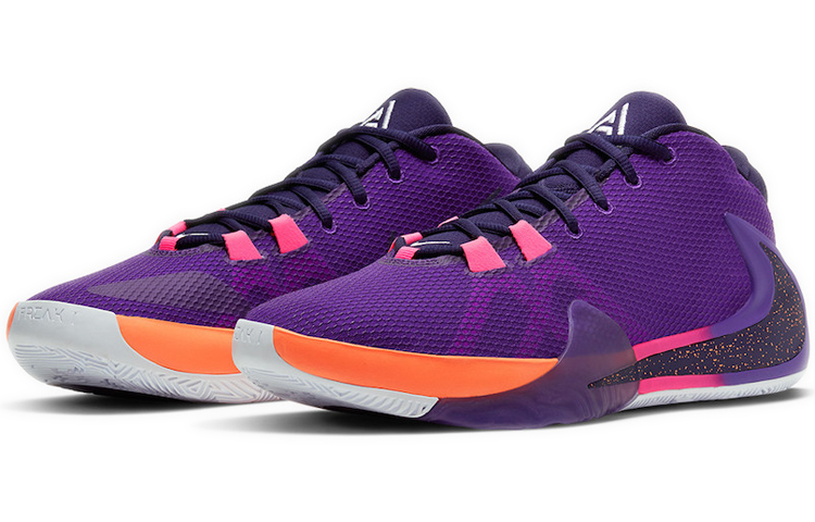 Кроссовки Nike Freak 1 (розово-фиолетовые) — Розовыйфиолетовый — фото 3