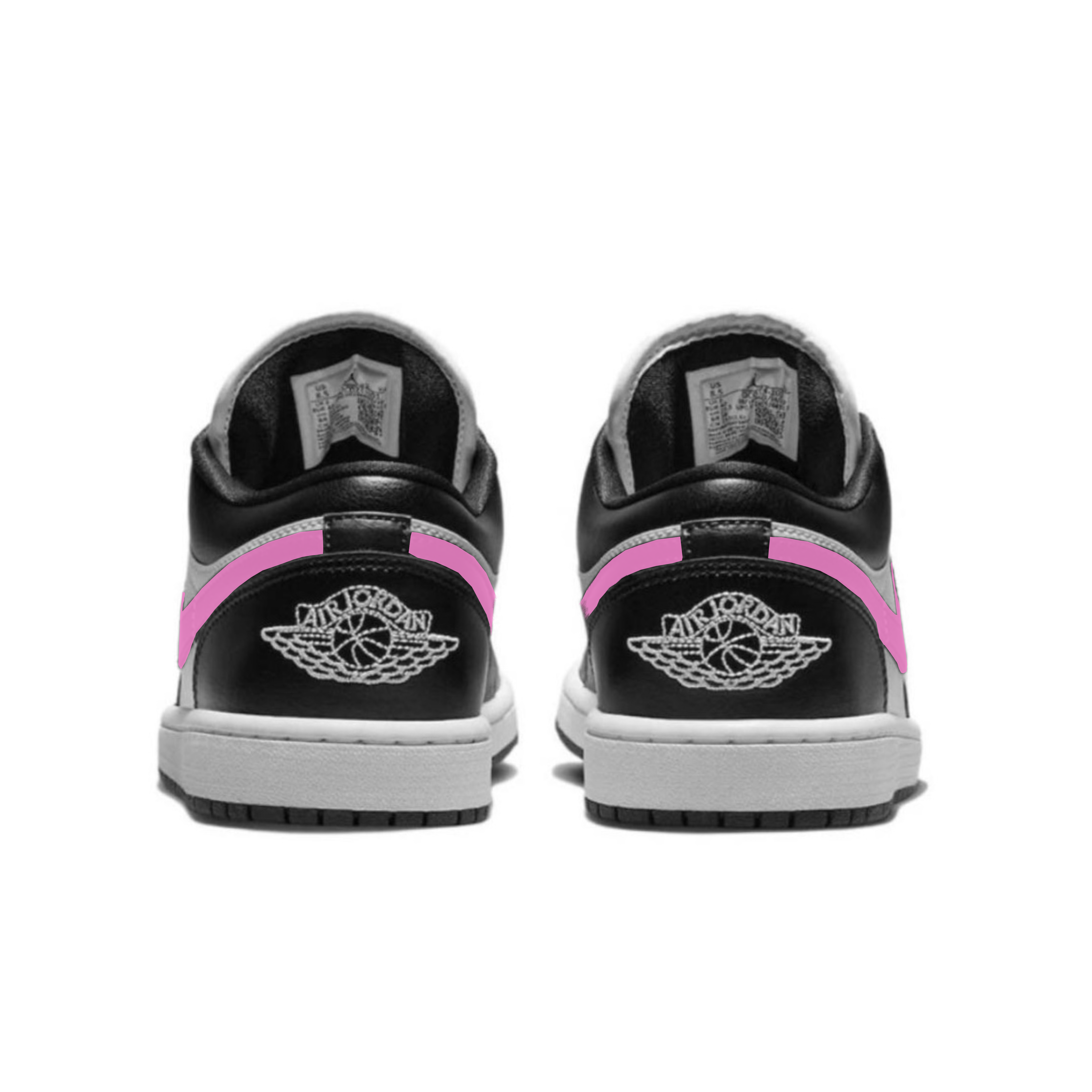Jordan Air Jordan 1 Cushioning Slip Resistant Low top Vintage Basketball Shoes Women’s Rose Red