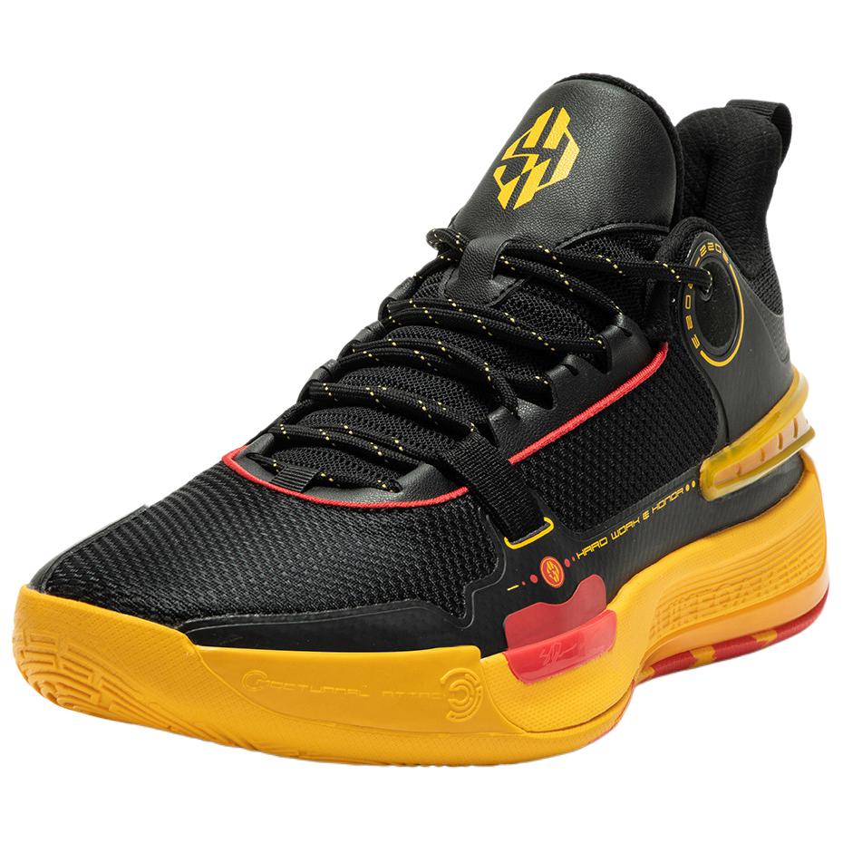 361° Cushioning Low top Basketball Shoes Men’s Black Yellow