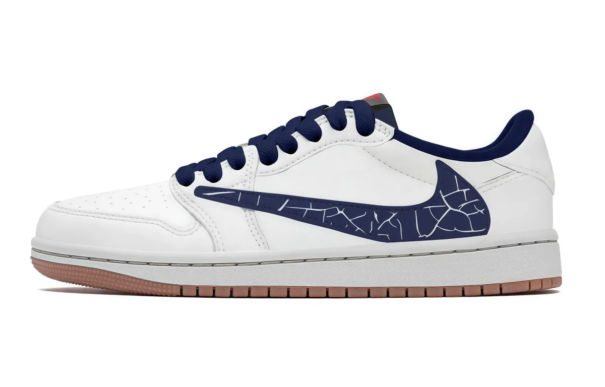 Jordan Air Jordan 1 Vintage Basketball Shoes Unisex Low Top Blue