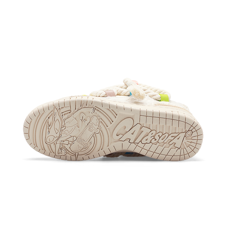 Cat&Sofa Dirty Braid Series Skateboarding Shoes Unisex Swag
