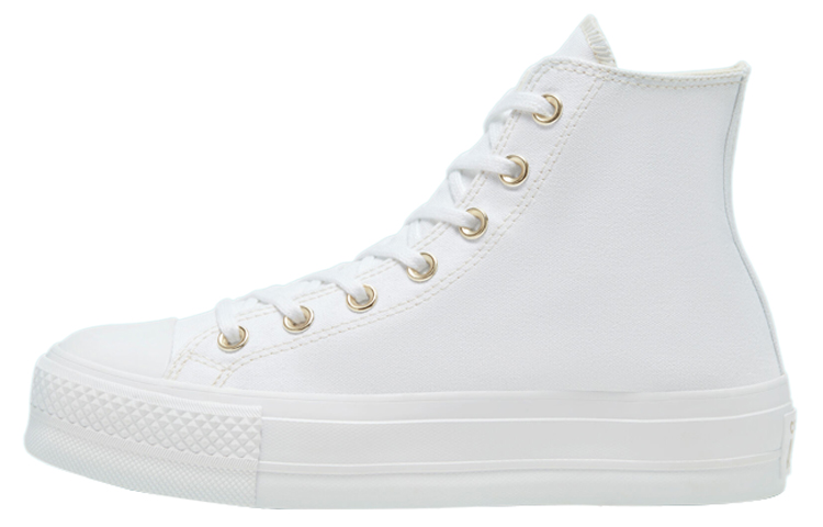 Женские кеды Converse Chuck Taylor All Star Platform High (белые) — фото 1