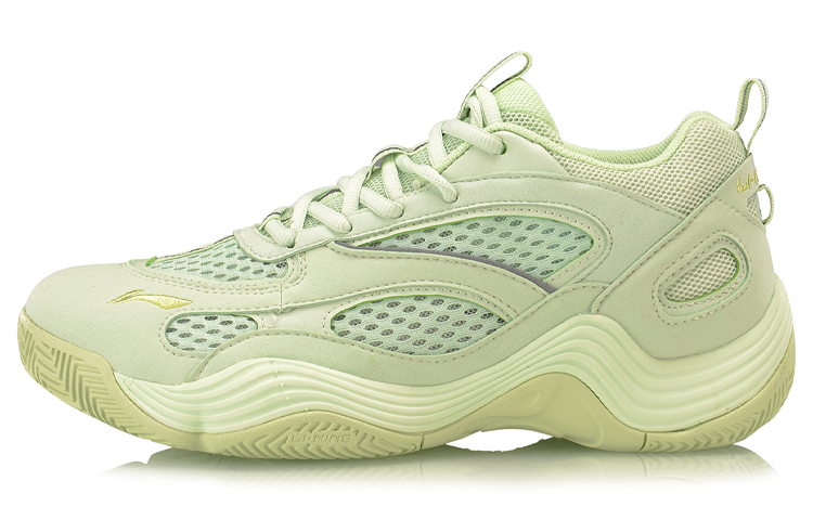 Li Ning XinSheng Synthetic Leather, Textile Breathable And Lightweight Low top Vintage Basketball Shoes Unisex