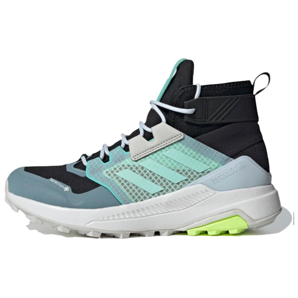 Adidas Terrex Trailmaker Mid Gore Te Breathable High top Mountaineering Shoes Women's Blue Black
