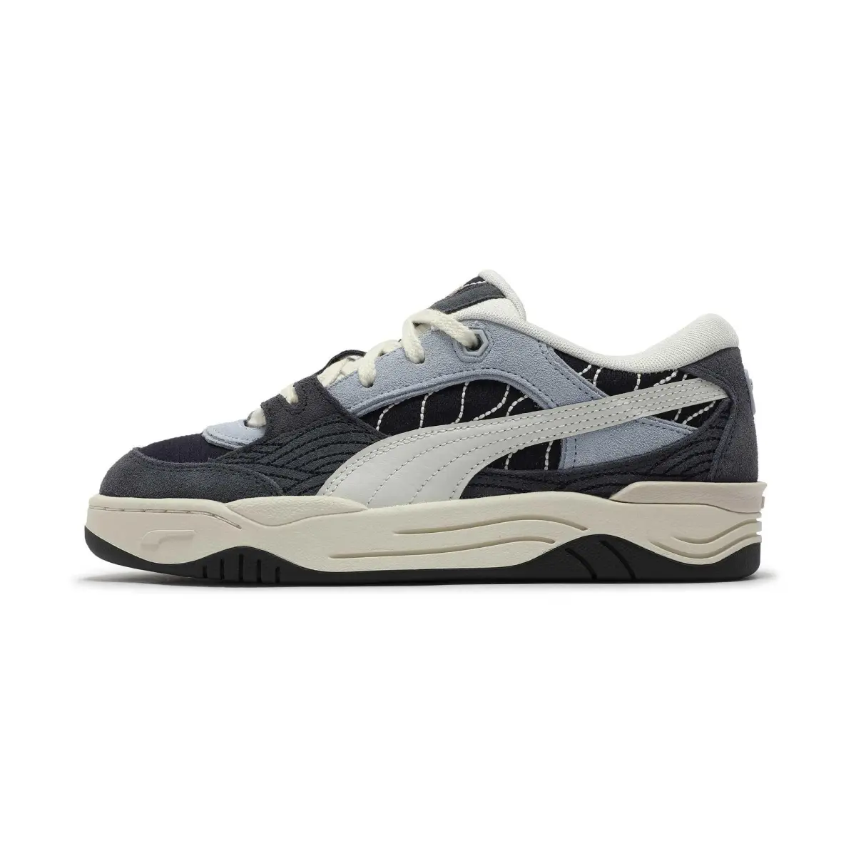 PUMA Lightweight And Breathable Low top Skateboard Shoes Unisex Blue White Gray