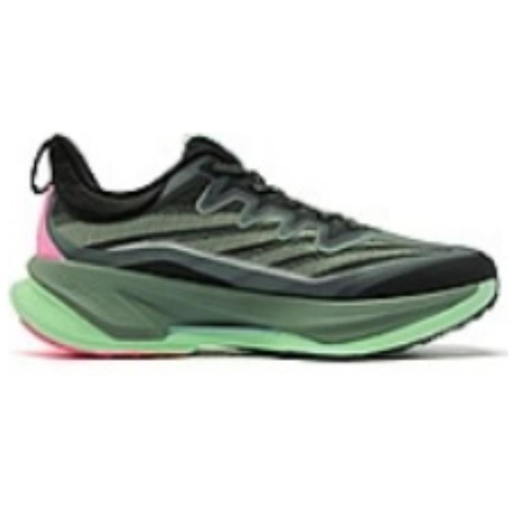 QIAODAN Mountaintop Fabric Slip Resistant Abrasion Resistant Low top Hiking Shoes Men’s Gray Black Green