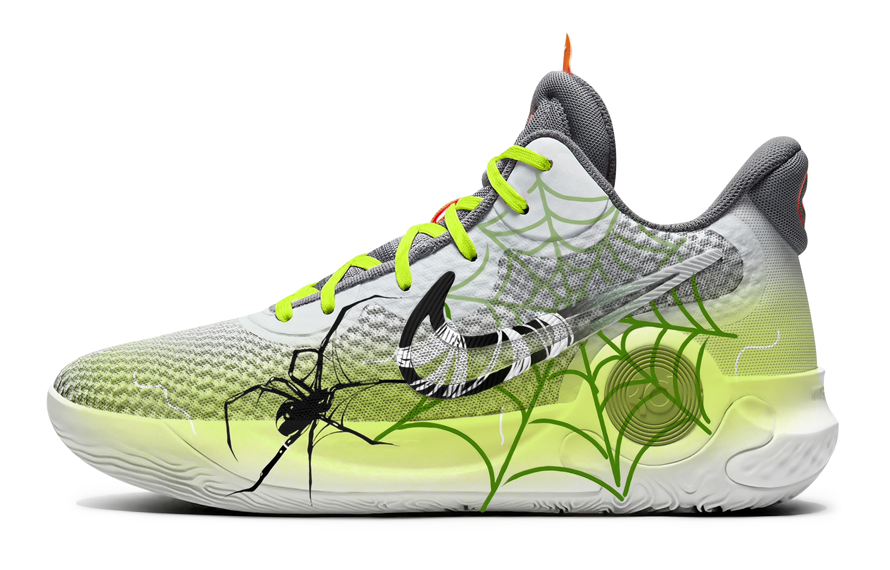 Nike KD Trey 5 IX Basketball Shoes Unisex Mid Top Gray/Green/Black/White