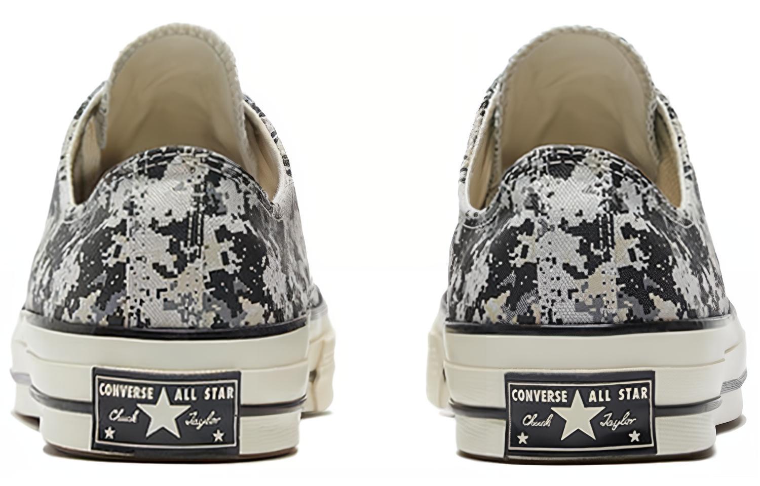 Кеды Converse 1970s ALL STAR Chuck 70 (черно-серый камуфляж) — Чёрный / серый — фото 4