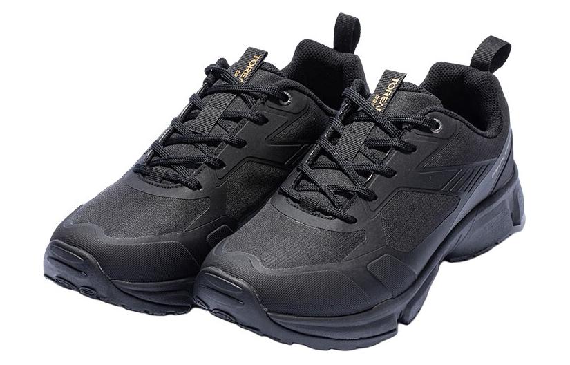 TOREAD Slip Resistant Abrasion Resistant Low top Mountaineering & Hiking Shoes Men’s Black Gray