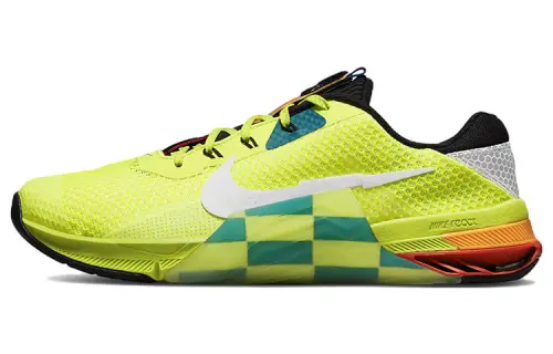 Nike Metcon 7 AMP comfortable low-top training shoes men's yellow and white