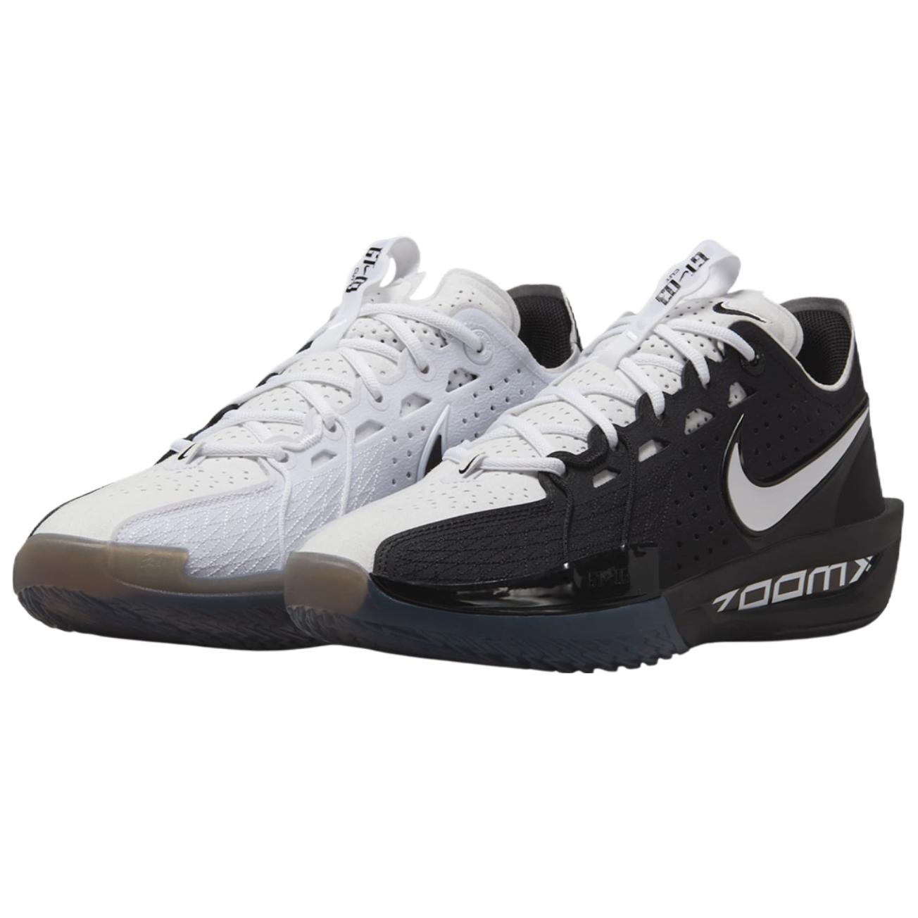 Nike G.T. Cut 3 Abrasion Resistant Breathable Low top Basketball Shoes Unisex White Black