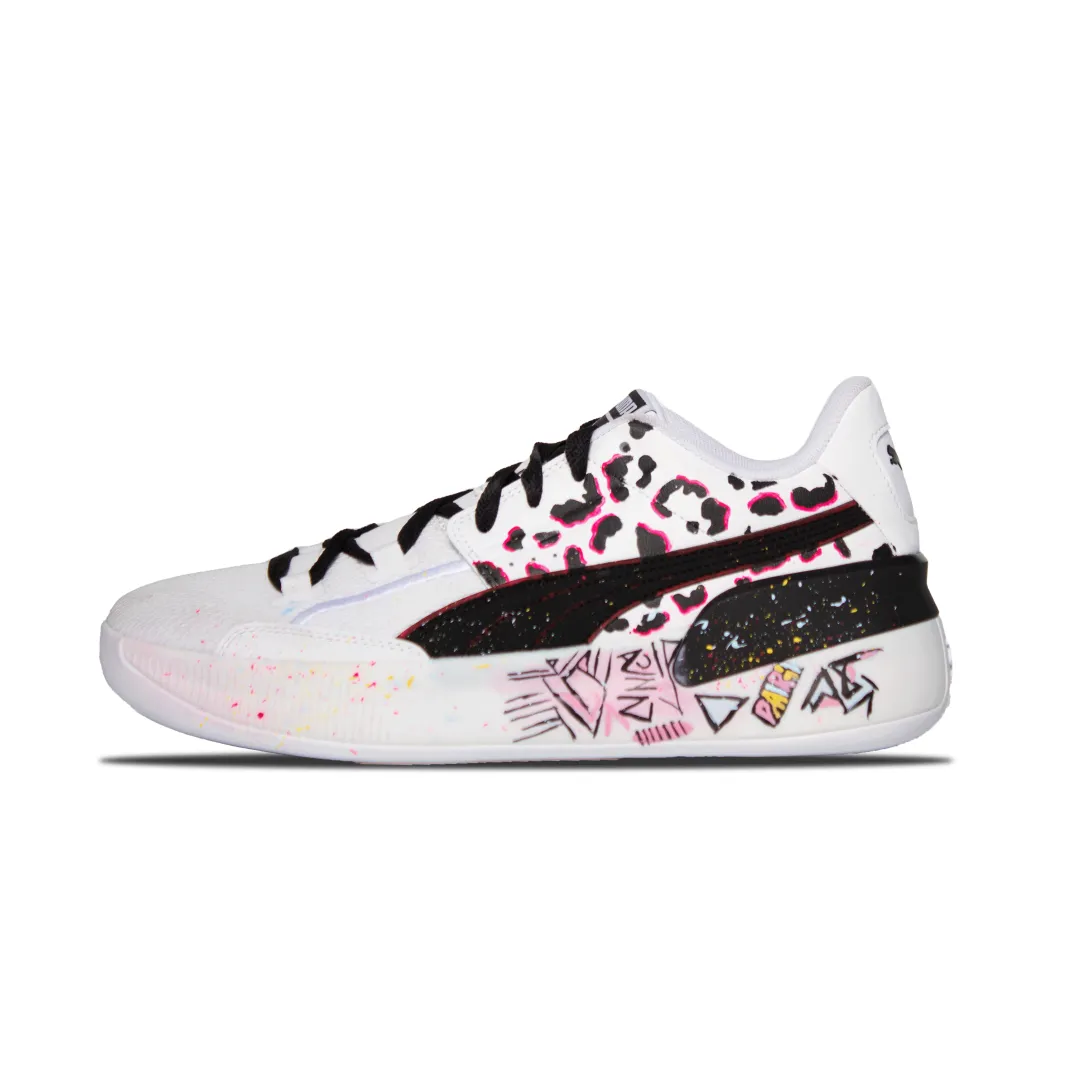 PUMA Leopard Rage Graffiti Rebound Low top Enhanced Basketball Shoes Unisex