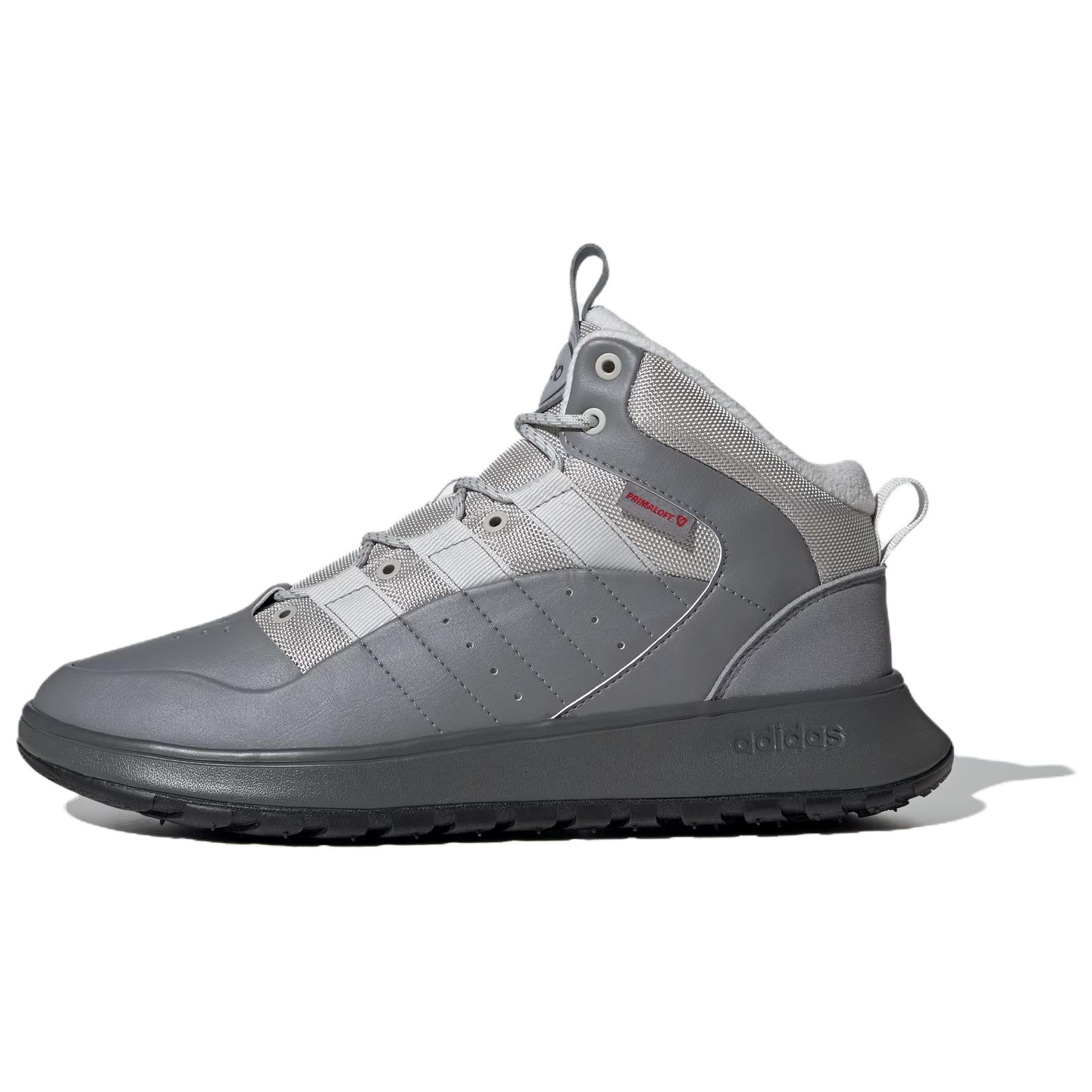 Adidas Slip Resistant Thermal Mid top Vintage Basketball Shoes Unisex Gray