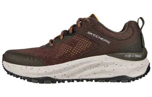 Skechers D'lux Trail Fabric Low top Mountaineering Hiking Shoes Men's Brown Green