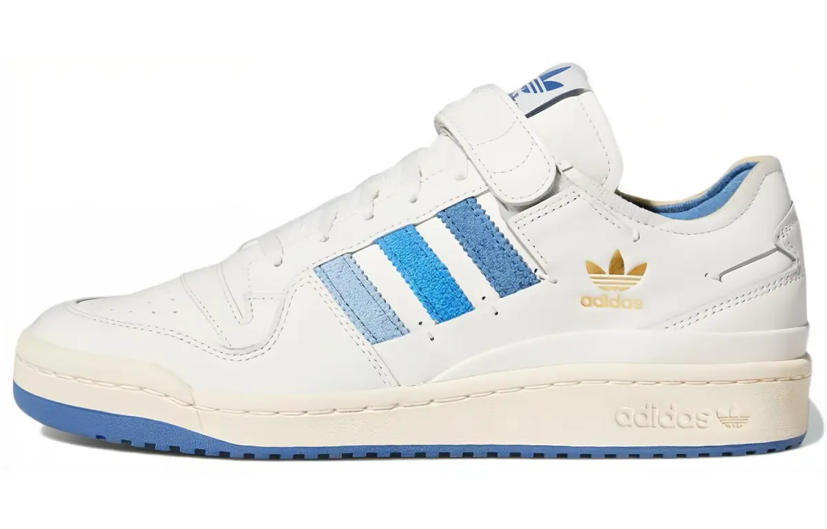Adidas Originals FORUM 84 Low top Skateboard Shoes Unisex White Blue