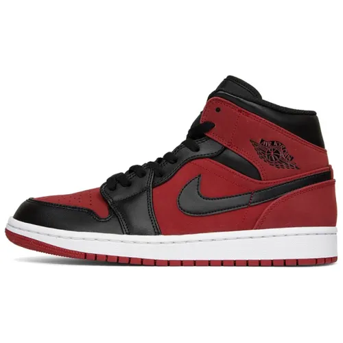 Air Jordan 1 Mid 'Reverse Banned Gym Red Black'