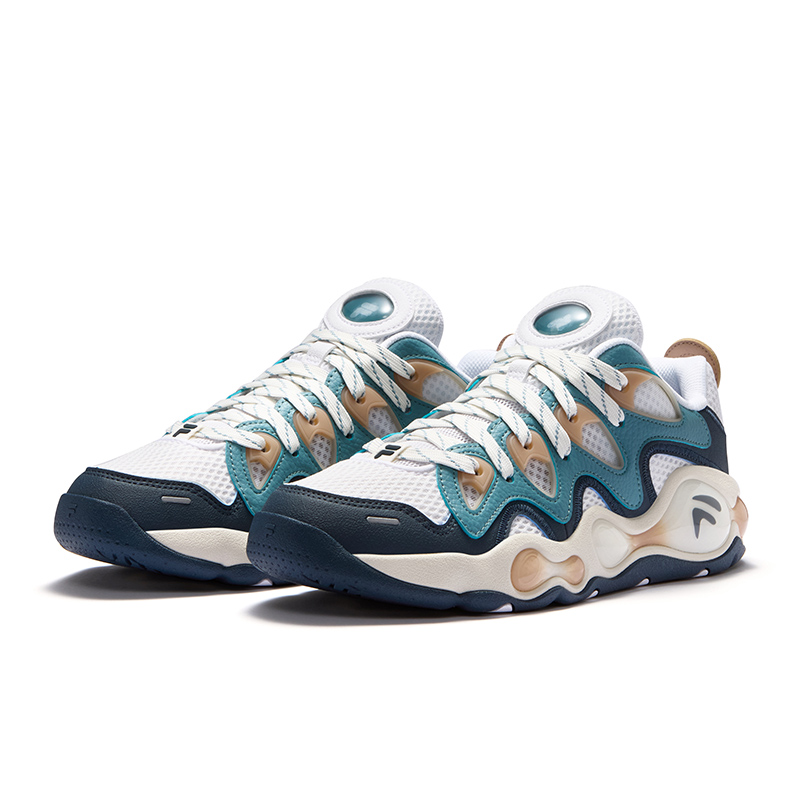 FILA FUSION VERTICAL Crack Shoes Low top Basketball Shoes Men’s White Blue