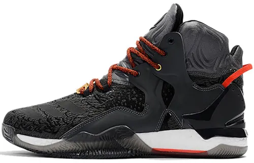 Adidas D Rose 7 Ross 7 Slip Resistant Lightweight Non slip Lightweight High top Basketball Shoes Men's Black