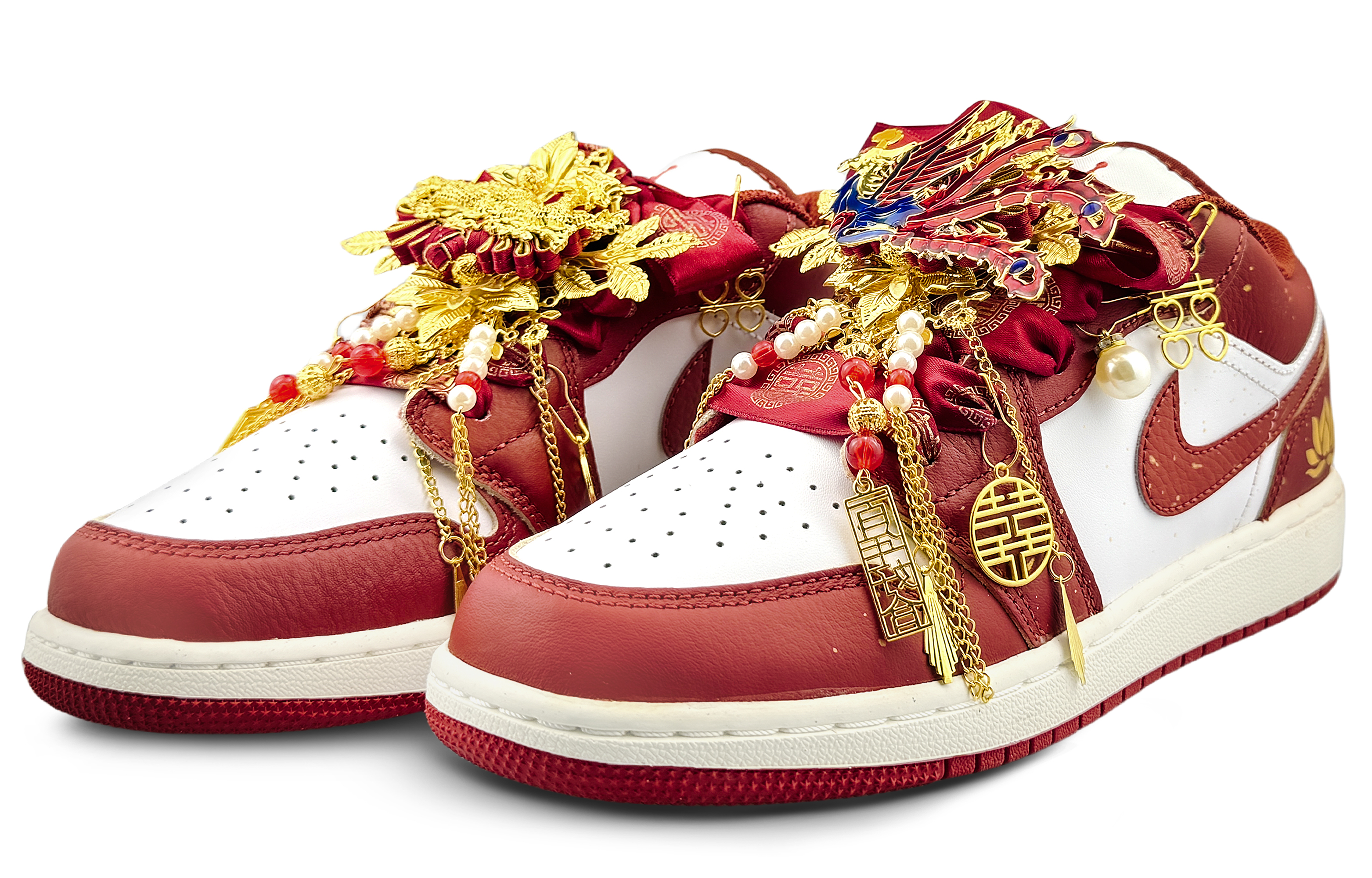 Jordan Air Jordan 1 Abrasion Resistant Low top Vintage Basketball Shoes Unisex