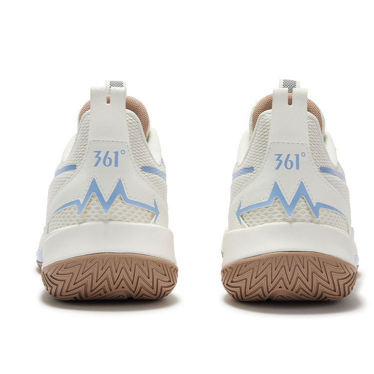 361° Slip Resistant Abrasion Resistant Low top Basketball Shoes Men’s White Blue
