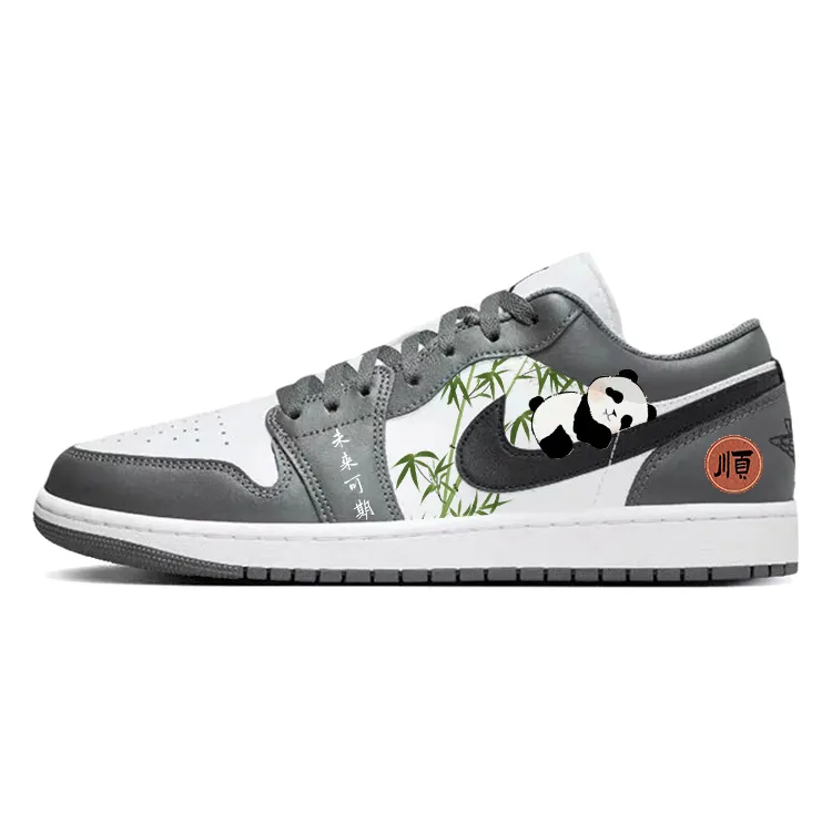 Jordan Air Jordan 1 Vintage Basketball Shoes Unisex Low Top Gray/White