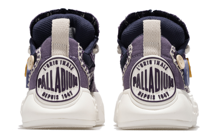 Palladium Low top Skateboard Shoes Unisex Sage Purple White