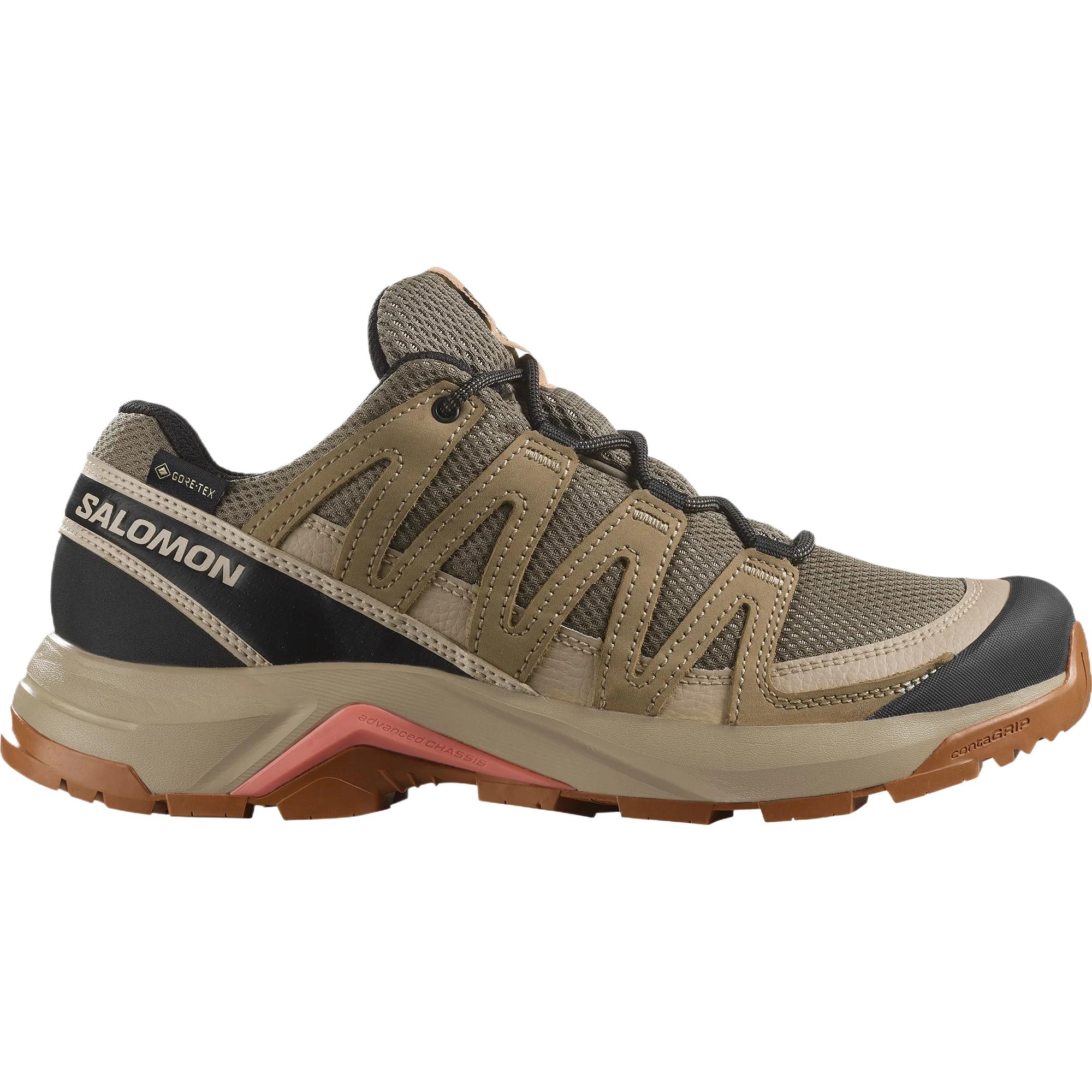 SALOMON X Adventure Leather Low top Mountaineering Shoes Women’s Brown