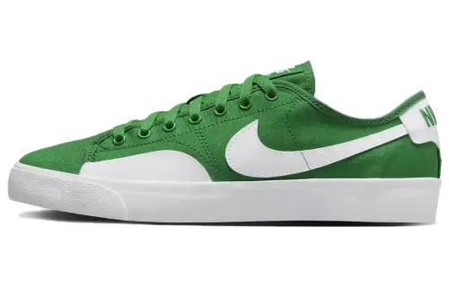 Nike Blazer Court Casual Slip Resistant Slip Resistant Low top Skateboard Shoes Men's Green