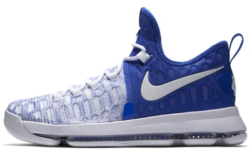 Nike KD 9 Home Sports and leisure non-slip lightweight low-top basketball shoes men's blue and white