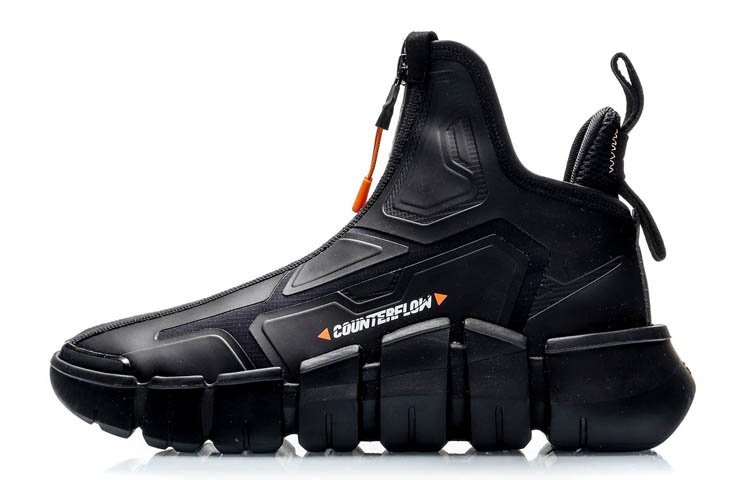 Li Ning CF Slip Resistant Abrasion Resistant High top Basketball Shoes Men’s Black