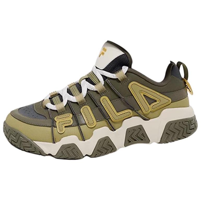 FILA FUSION BUSTER Puffy Shoes Low top Vintage Basketball Shoes Men’s Olive Green