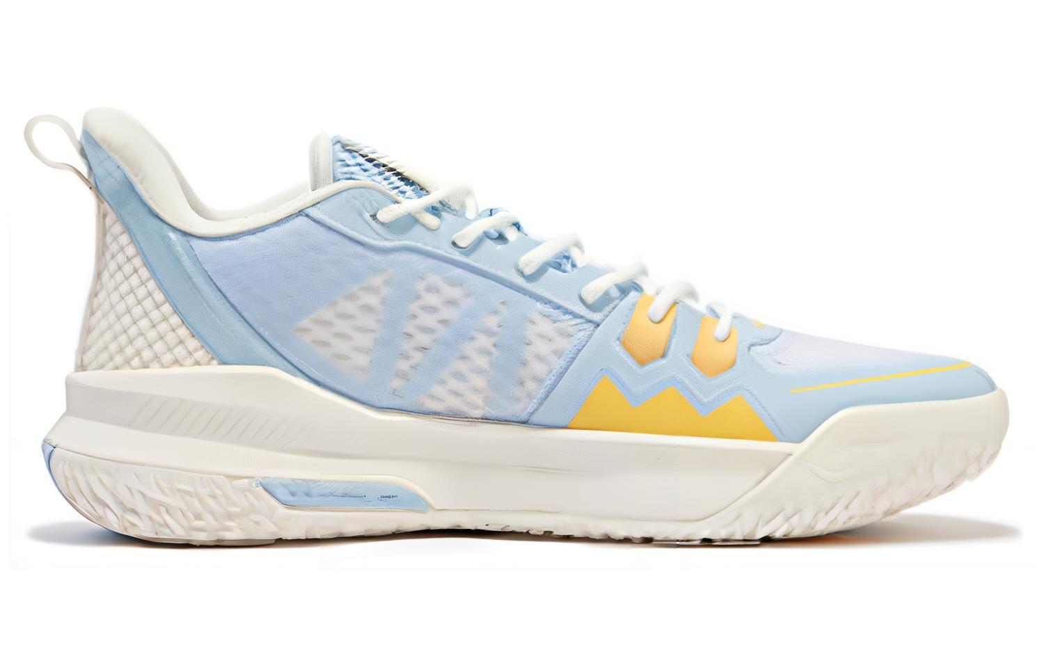 361° Cushioning Abrasion Resistant Lightweight Low top Basketball Shoes Men’s White Blue