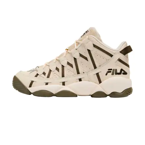 FILA Stackhouse Spaghetti Mid top Basketball Shoes Men's Dark Olive