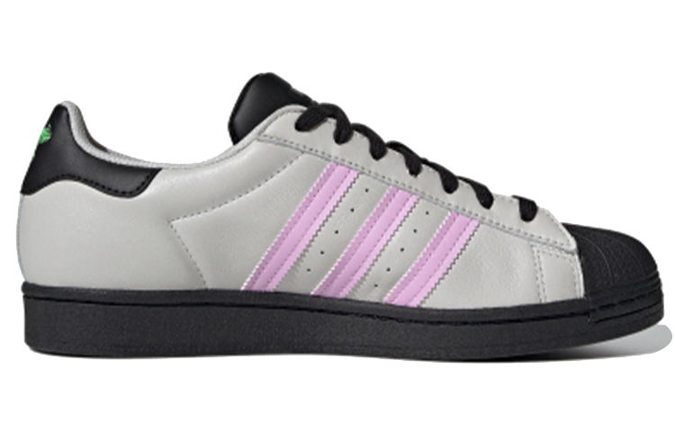 Кеды adidas originals Superstar (бело-черно-розовый) — фото 2