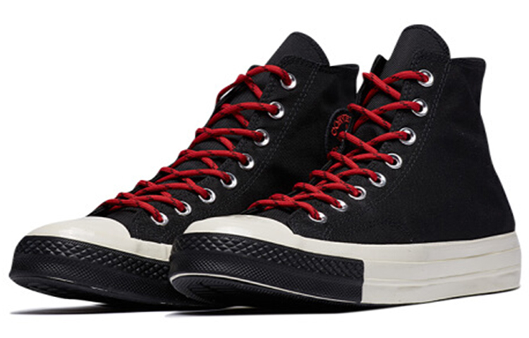 Высокие кеды Converse Chuck 70 (красно-черные) — Красный / чёрный — фото 2