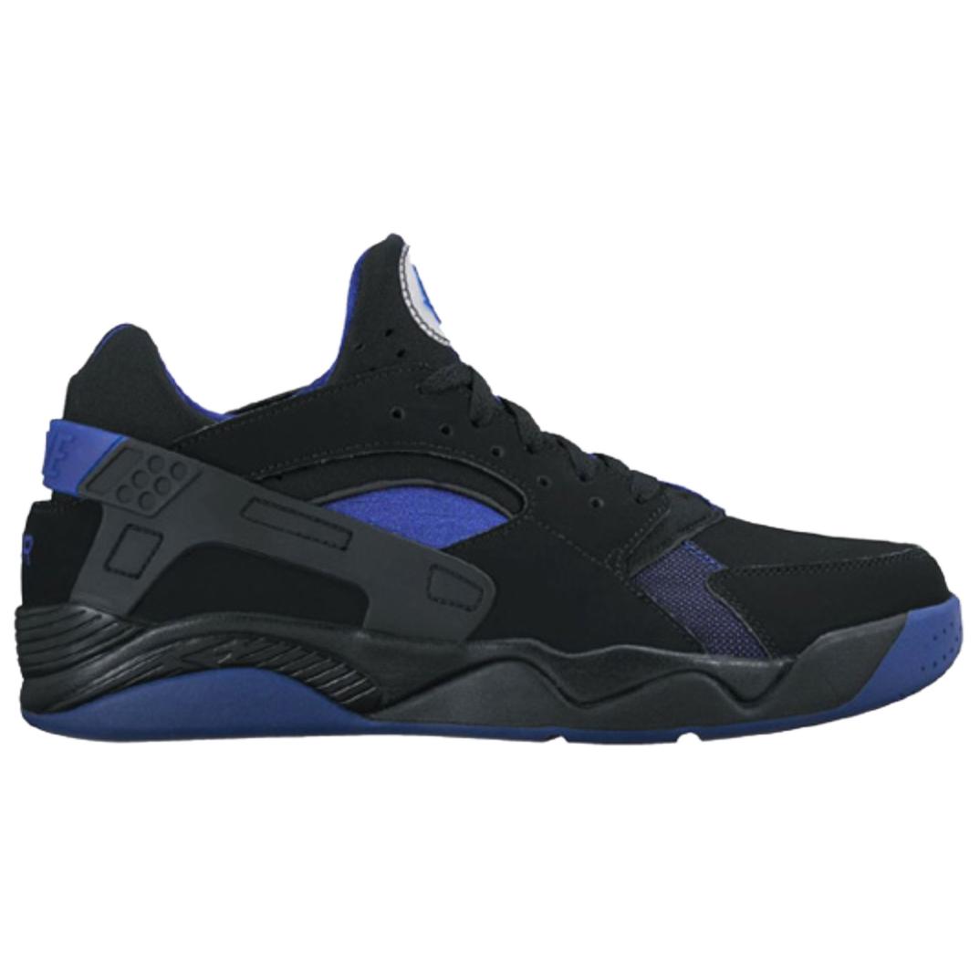Nike Air Flight Huarache Abrasion Resistant Low top Basketball Shoes Men’s Black Blue