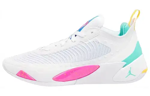 Jordan Luka 1 Doncic 1st generation round head lace-up shock-absorbing wear-resistant rebound low-top practical basketball shoes men's white green