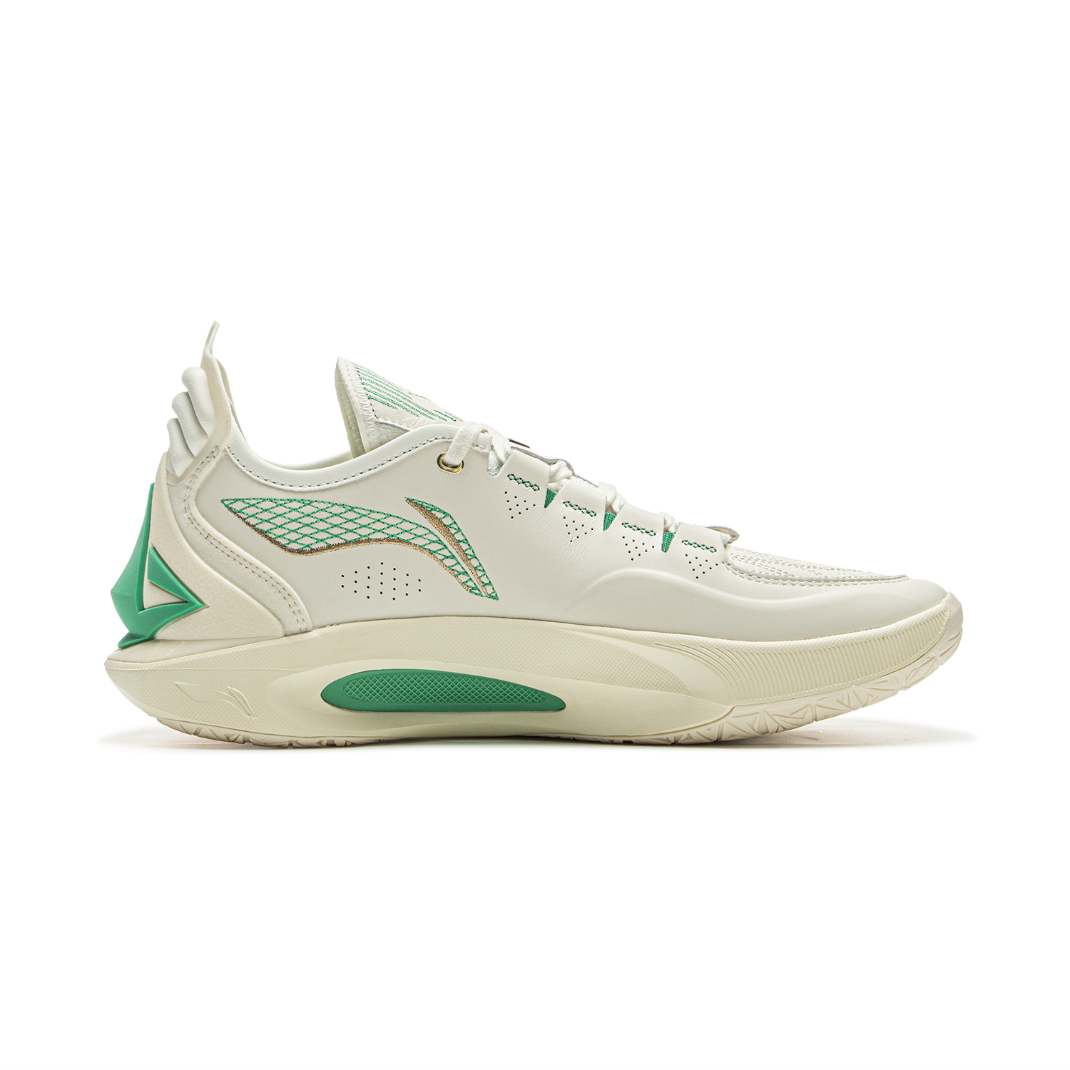 Li Ning JB3 Coverage Anti Rollover Low top Basketball Shoes Men’s Ivory
