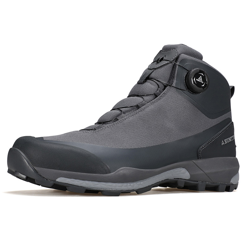 HUMTTO Cushioning Anti-Slip And Wear-Resistant Mid-Top Hiking Shoes Men’s Sky Gray