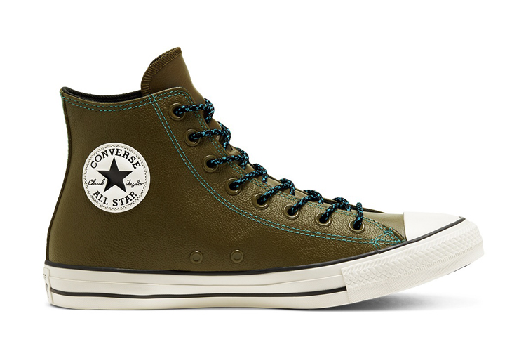 Кеды Converse Chuck Taylor All Star (зелено-белые) — Зелёный / белый — фото 2