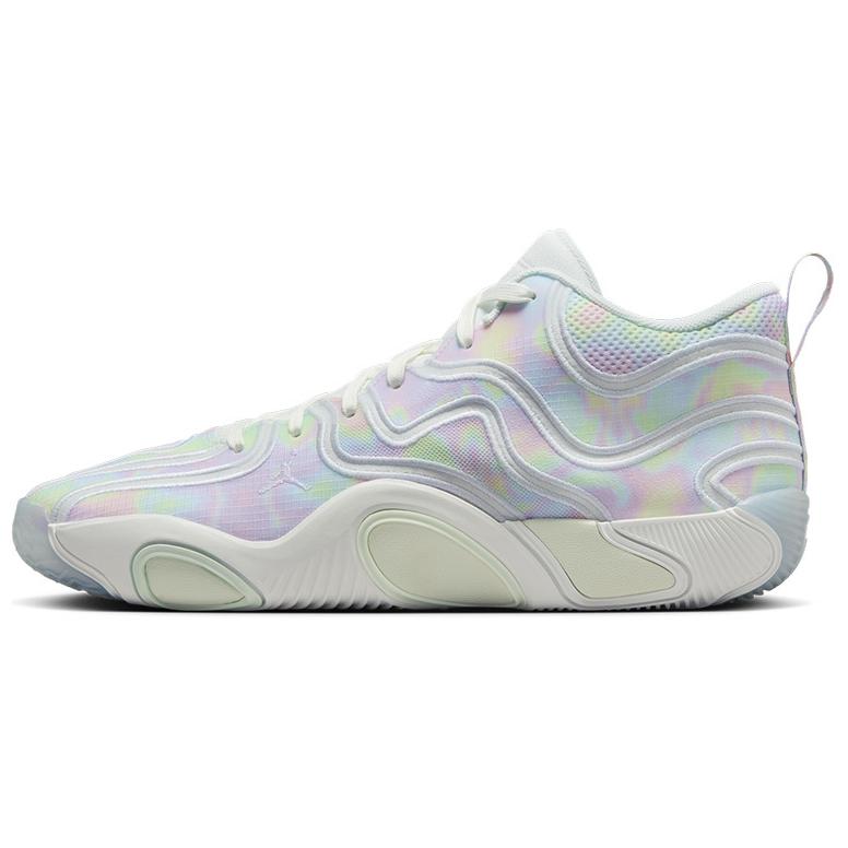 Jordan Tatum 3 Mid top Basketball Shoes Men's White Pink