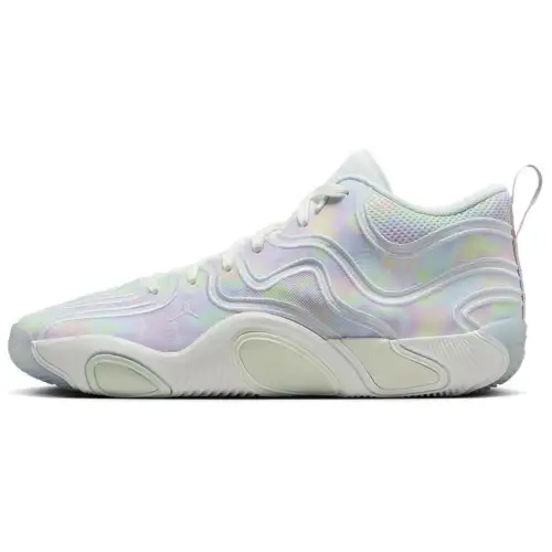 Jordan Tatum 3 Mid top Basketball Shoes Men's White Pink