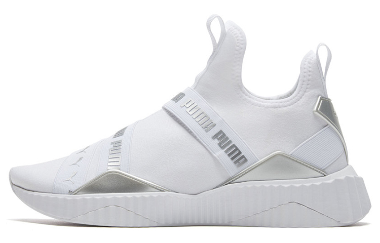 PUMA Defy Mid Glossy White Women's