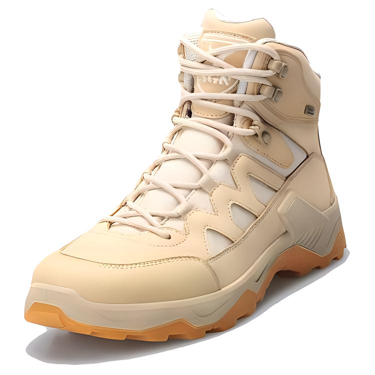 XGN Cow Leather, Textile Slip Resistant, Abrasion Resistant, Waterproof High top Hiking Shoes Men’s