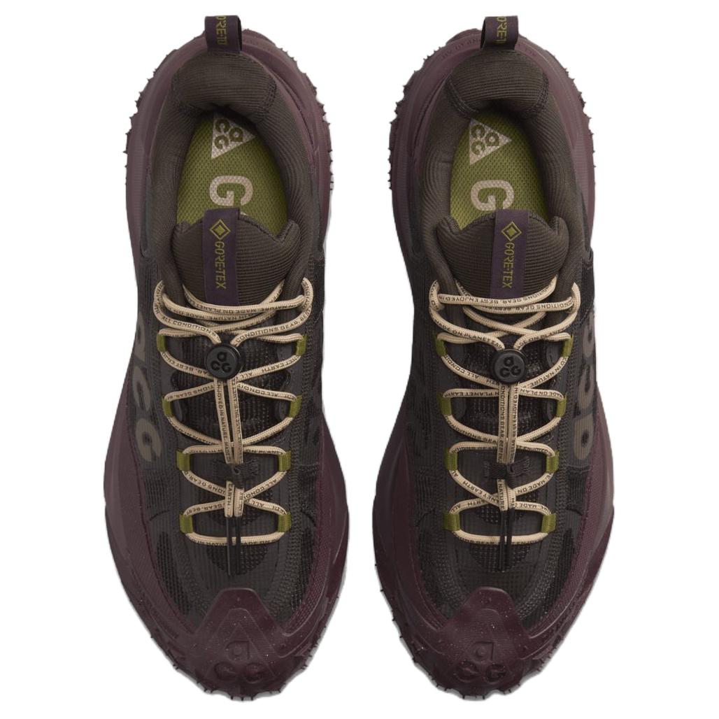 Nike Acg Mountain Fly 2 Low Gore Tex Velvet Brown Burgundy Crush Hemp Black