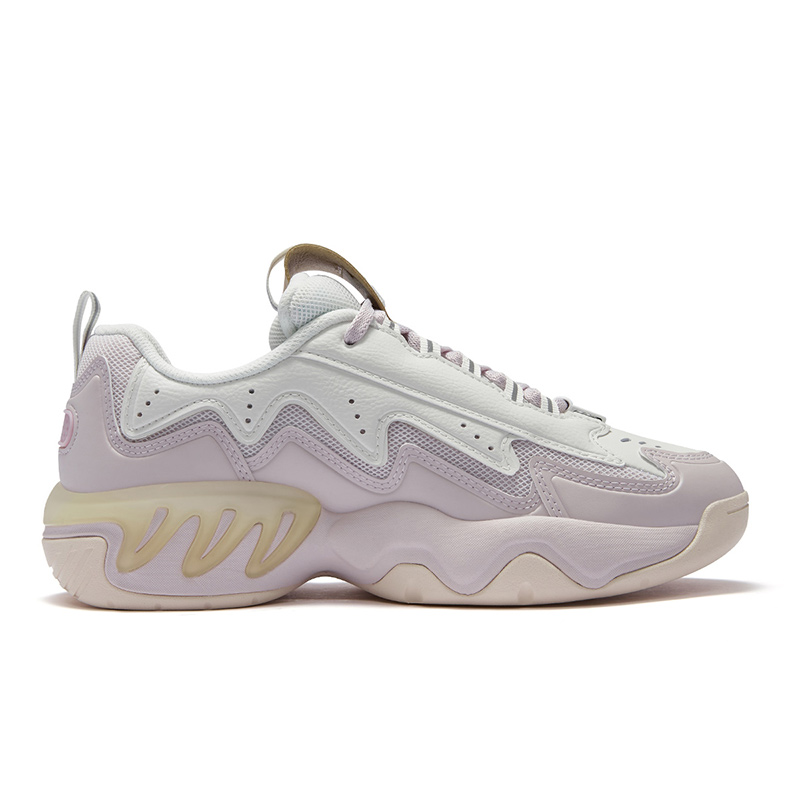 FILA FUSION Low top Vintage Basketball Shoes Women’s Light Gray Purple