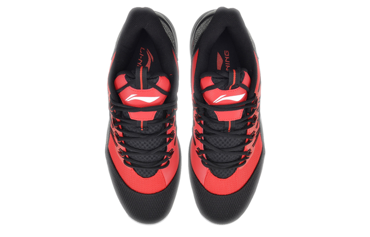 Li Ning Star Speed Rebound Cushioning Lightweight Slip Resistant Low top Basketball Shoes Men’s Vermilion