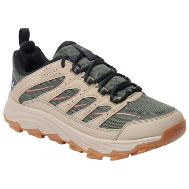Columbia Hiking Slip Resistant Abrasion Resistant Low top Hiking Shoes Men’s Dark Khaki